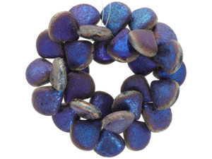 Briolette (12x11mm) Etched Peacock Finish Opaque Briolette (12x11mm) Etched Peacock Finish Opaque