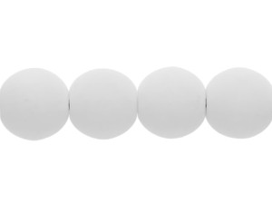 Matubo 6mm Bondeli White Round Bead Strand (50pcs) Matubo 6mm Bondeli White Round Bead Strand (50pcs)