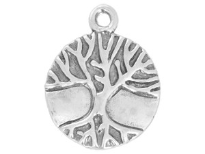 Tree of Life with Roots on Round Disc Pendant Tree of Life with Roots on Round Disc Pendant