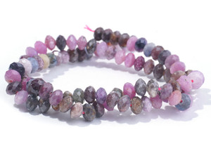 Dakota Stones Ruby 6mm Rondelle Faceted - 15-16 Inch Bead Strand Dakota Stones Ruby 6mm Rondelle Faceted - 15-16 Inch Bead Strand
