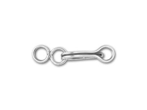  egemmall Sterling Silver S Hook & Eye Fish Clasp for