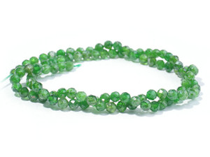 Dakota Stones Diopside 4mm Round Faceted Bead Strand Dakota Stones Diopside 4mm Round Faceted Bead Strand