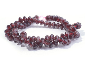 Garnet Beads, Grade A, Polished Round Natural Gemstone Beads, Sold by 15  Inch Strand