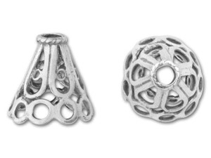 Bali Silver Open Filigree Cone Bali Silver Open Filigree Cone