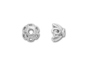 Bali Silver Open Oval Design Bead Cap Bali Silver Open Oval Design Bead Cap