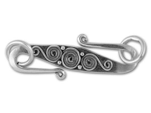 Sterling Silver Clasp - Modern S-hook