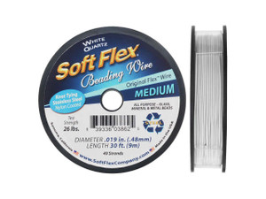 The Beadsmith Flex-Rite Beading Wire, 7 Strand .02 Thick, 30 Foot