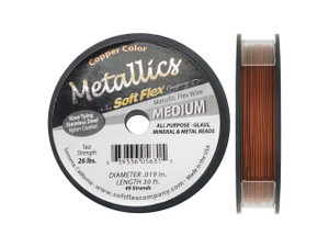 The Beadsmith Flex-Rite Beading Wire, 7 Strand .02 Thick, 30 Foot