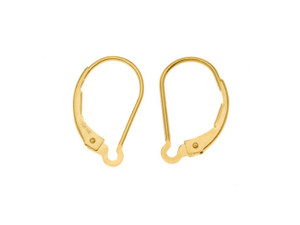 Earring Findings, Interchangeable Lever-Backs 16x10mm, 14K Gold-Filled (1 Pair) Earring Findings, Interchangeable Lever-Backs 16x10mm, 14K Gold-Filled (1 Pair)