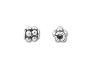 Bali Sterling Silver Spacer Beads with Ball Accents (B-S9) – Ayla's  Originals