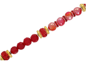 Clearance - Was $10.89 - Jesse James Beads Color Classics Scarlet Bead Strand Clearance - Was $10.89 - Jesse James Beads Color Classics Scarlet Bead Strand