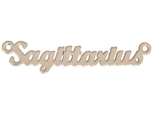 Sign Of The Zodiac Charm Laser Cut Brass With 2 Loops Gold Sagittarius Sign Of The Zodiac Charm Laser Cut Brass With 2 Loops Gold Sagittarius