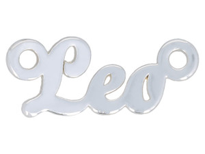 Sign Of The Zodiac Charm Laser Cut Brass With 2 Loops Silver Leo Sign Of The Zodiac Charm Laser Cut Brass With 2 Loops Silver Leo