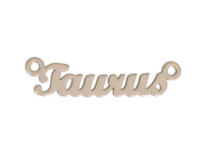 Sign Of The Zodiac Charm Laser Cut Brass With 2 Loops Gold Taurus Sign Of The Zodiac Charm Laser Cut Brass With 2 Loops Gold Taurus