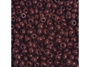 Opaque Red 6/0 Czech Glass Seed Beads, 4mm Preciosa