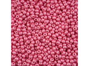 Preciosa Round Seed Bead/Pony Bead 2/0 5.5-Inch Tube - Terra Intensive Red  