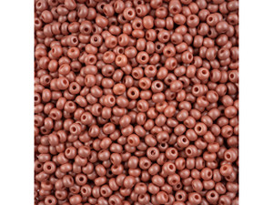 Glass Seed Beads 6/0 4mm Light Brown 