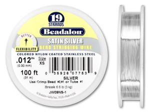 Beadalon 19 .012 100FT - Satin Silver Beadalon 19 .012 100FT - Satin Silver