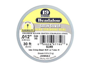 Beadalon 19 .012 30FT - Satin Silver Beadalon 19 .012 30FT - Satin Silver