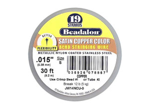 Beadalon 19 .015 30FT - Satin Copper Beadalon 19 .015 30FT - Satin Copper