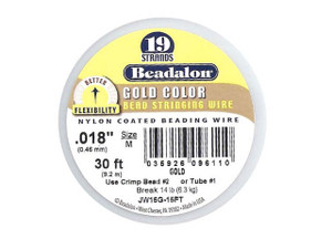 Beadalon 19 .018 30FT - Gold Beadalon 19 .018 30FT - Gold