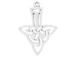 Artbeads Sterling Silver Hanging Celtic Triangle Charm Artbeads Sterling Silver Hanging Celtic Triangle Charm