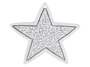 Artbeads Sterling Silver Flat Star Charm Hammered Pattern Artbeads Sterling Silver Flat Star Charm Hammered Pattern
