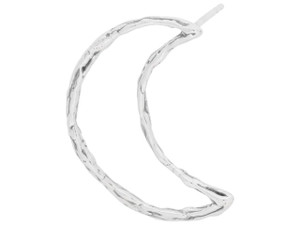 Artbeads Sterling Silver Large Crescent Moon Earring with Hammered Texture Right Facing (Pair) Artbeads Sterling Silver Large Crescent Moon Earring with Hammered Texture Right Facing (Pair)