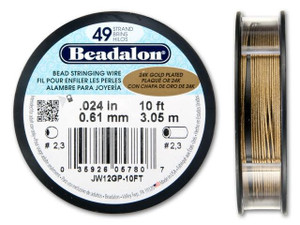 Beadalon 49 .024 10FT - Gold-Plated Beadalon 49 .024 10FT - Gold-Plated