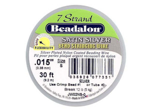 Beadalon 7 .015 30FT - Satin Silver Beadalon 7 .015 30FT - Satin Silver