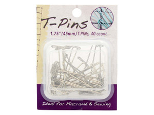 T-Pins, Metal Pins for Macrame & Sewing, 1 Inch Long (27mm) (1 Pack) 