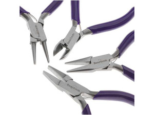 The Beadsmith Casual Comfort, Wire Looping Pliers with Concave and Round  Noses