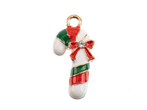 Sweet & Petite Holiday Charm 22 x 11mm Candy Cane Sweet & Petite Holiday Charm 22 x 11mm Candy Cane