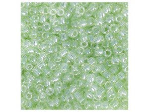 TOHO RE:Glass Round Seed Beads 11/0 : Luster Green - 2.5" Tube TOHO RE:Glass Round Seed Beads 11/0 : Luster Green - 2.5" Tube
