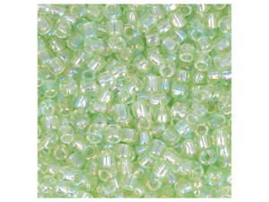 TOHO RE:Glass Round Seed Beads 11/0 : Rainbow Green - 2.5" Tube TOHO RE:Glass Round Seed Beads 11/0 : Rainbow Green - 2.5" Tube