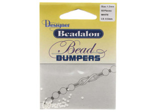 Beadalon Bead Bumpers 1.5mm White Oval (50pc Pack) Beadalon Bead Bumpers 1.5mm White Oval (50pc Pack)