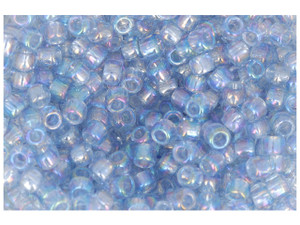 TOHO Bead Round 8/0 Semi-Glazed Blue Turquoise AB 2.5-Inch Tube