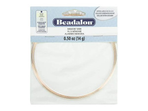 Beadalon Extra Heavy Duty Round Memory Wire Rose Gold Color Extra Large Necklace Beadalon Extra Heavy Duty Round Memory Wire Rose Gold Color Extra Large Necklace