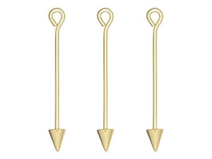 Beadalon Gold Color Instant Pendant with Cone Screw-on Bottom (3pc pack) Beadalon Gold Color Instant Pendant with Cone Screw-on Bottom (3pc pack)