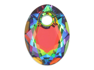 Clearance - Was $3.39 - PRESTIGE 6438 9mm Elliptic Cut Pendant Crystal Vitrail Medium Clearance - Was $3.39 - PRESTIGE 6438 9mm Elliptic Cut Pendant Crystal Vitrail Medium
