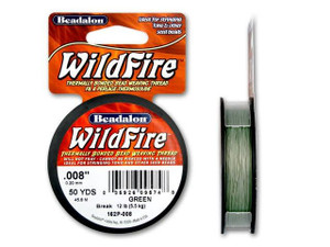 Beadalon WildFire Beading Thread - Green, 0.006, 125 yds 