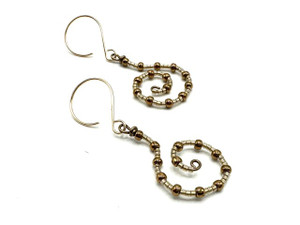 Swirly Seed Bead Earrings Swirly Seed Bead Earrings