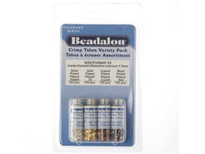 Beadalon Mixed Metals #3 Crimp Tube Pack (500 pcs) Beadalon Mixed Metals #3 Crimp Tube Pack (500 pcs)