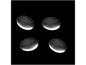 Clearance - Was $2.49 - Czech Clear Glass Cabochon Oval Beads Crystal Magnify 10mm X 14mm (4 pcs) Clearance - Was $2.49 - Czech Clear Glass Cabochon Oval Beads Crystal Magnify 10mm X 14mm (4 pcs)