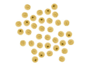 22K Gold Plated Stardust Sparkle Round Beads 3mm