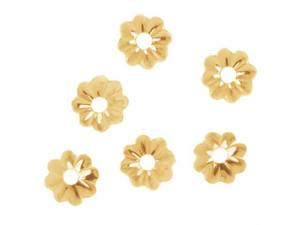 14K Gold FIlled Delicate Bead Caps 4.5mm (12 pcs) 14K Gold FIlled Delicate Bead Caps 4.5mm (12 pcs)