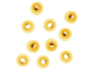 22K Gold Plated 3mm Round Metal Beads