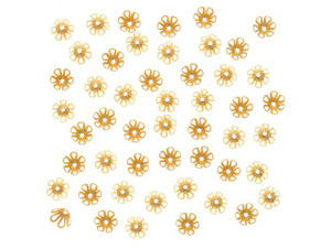 22K Gold Plated Cone Flower Bead Caps 6mm x 3.5mm (10 pcs) 22K Gold Plated Cone Flower Bead Caps 6mm x 3.5mm (10 pcs)