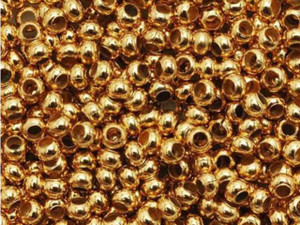 Genuine Metal Seed Beads 11/0 24KT Gold Plated 15 Grams Genuine Metal Seed Beads 11/0 24KT Gold Plated 15 Grams