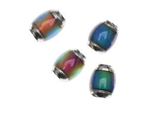 Mirage Color Changing Mood Beads - Barrel Spacers 9x7mm (4 pcs)